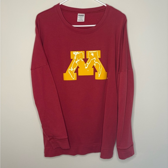 PINK Victoria's Secret Red and Yellow Top University of Minnesota Women’s Small - Picture 1 of 11